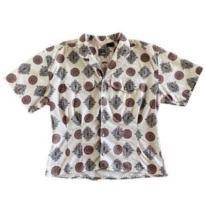 Claiborne Liz Wear 100% Cotton Short Sleeve Button Up Size 12